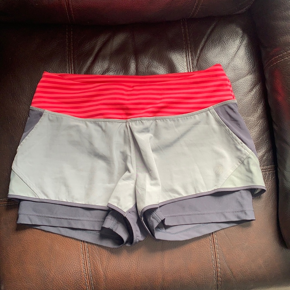 Workout shorts with attached spandex